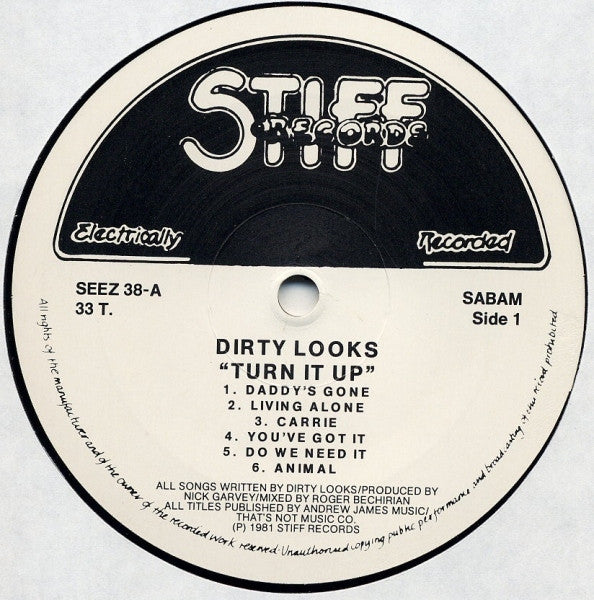 Dirty Looks : Turn It Up (LP, Album)