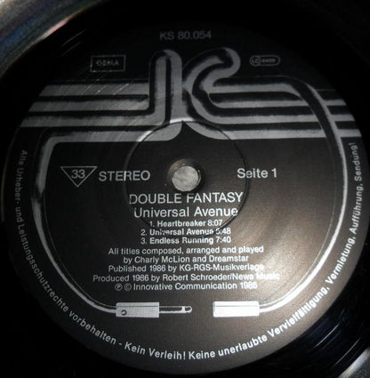 Double Fantasy : Universal Ave. (LP, Album)