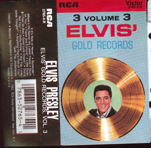 Elvis Presley : Elvis' Gold Records, Vol. 3 (Cass, Comp, RE)