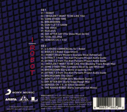 The Alan Parsons Project : I Robot (CD, Album, RE, RM + CD, RM + Dlx, Leg)
