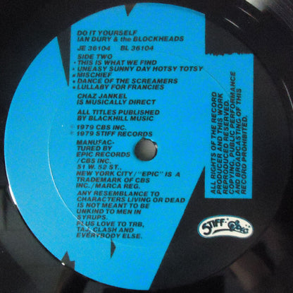 Ian Dury And The Blockheads : Do It Yourself (LP, Album + 7")
