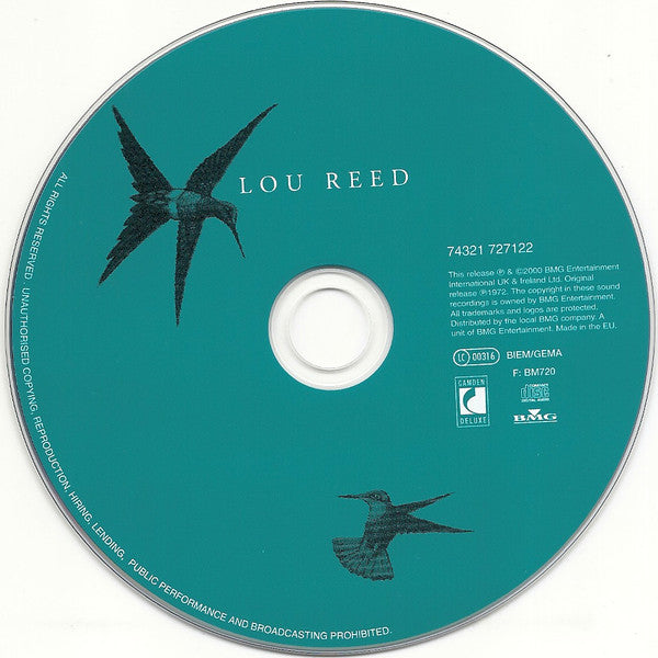 Lou Reed : Lou Reed (CD, Album, RE, RM)