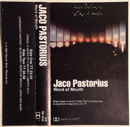 Jaco Pastorius : Word Of Mouth (Cass, Album, Dol)