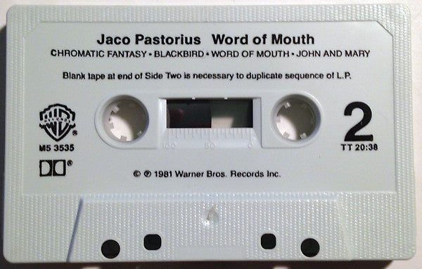 Jaco Pastorius : Word Of Mouth (Cass, Album, Dol)