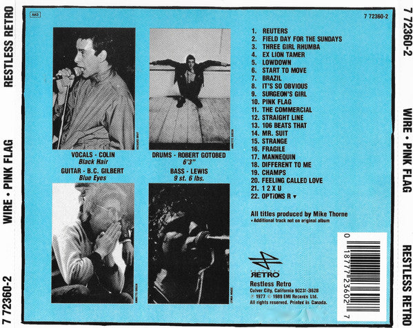Wire : Pink Flag (CD, Album, RE)