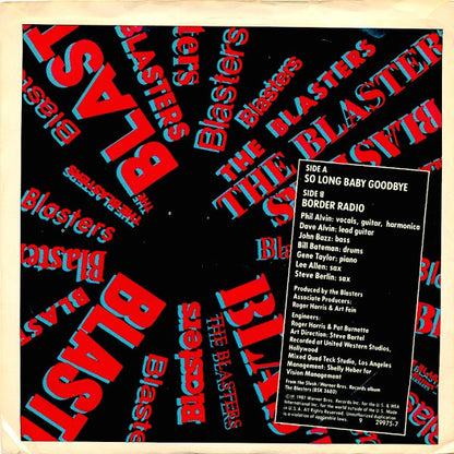 The Blasters : So Long Baby Goodbye  (7", Single, Styrene, All)