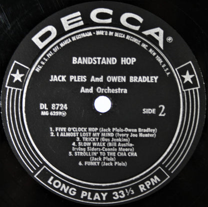 Jack Pleis And Owen Bradley : Bandstand Hop (LP, Album)