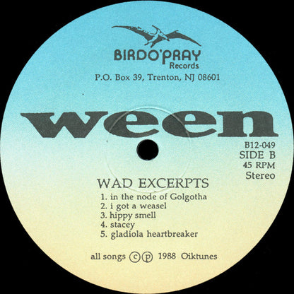 Ween : The Live Brain Wedgie! / Wad Excerpts (12", Album)