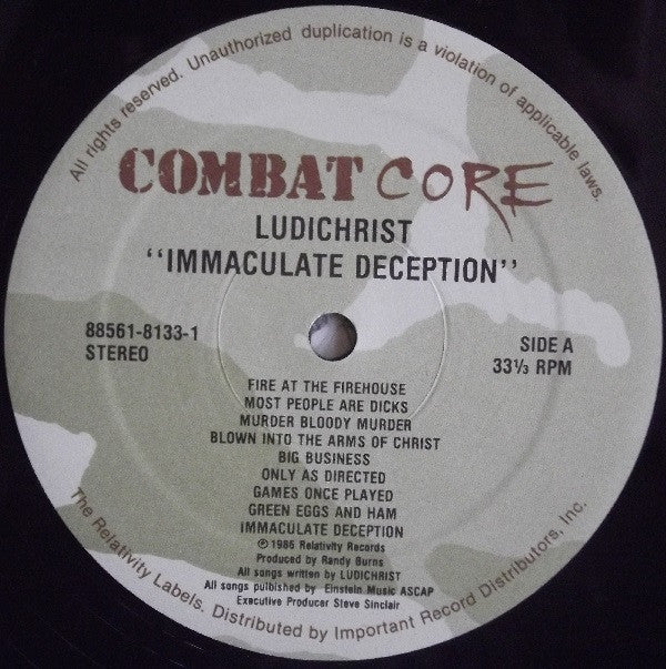 Ludichrist : Immaculate Deception (LP, Album)