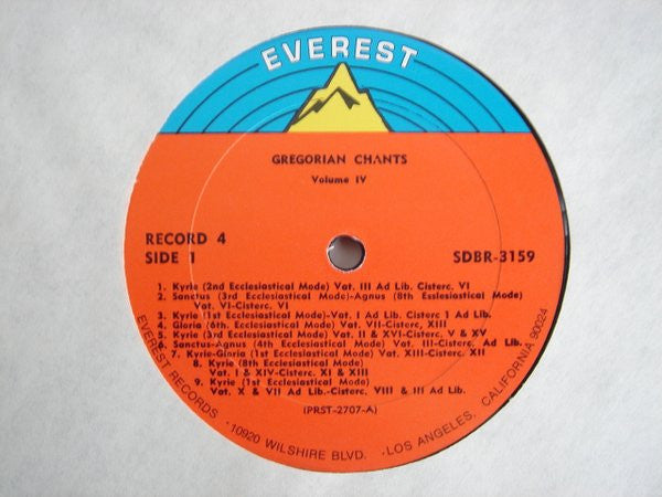Various : A Treasury Of Gregorian Chants (4xLP, Album, Comp + Box)