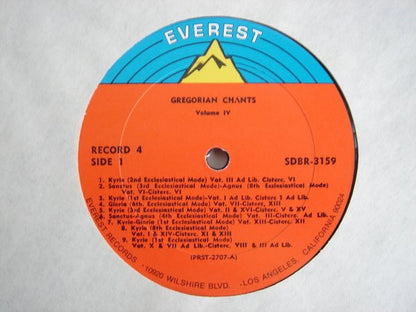 Various : A Treasury Of Gregorian Chants (4xLP, Album, Comp + Box)