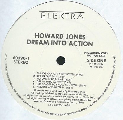 Howard Jones : Dream Into Action (LP, Album, Promo, SP )