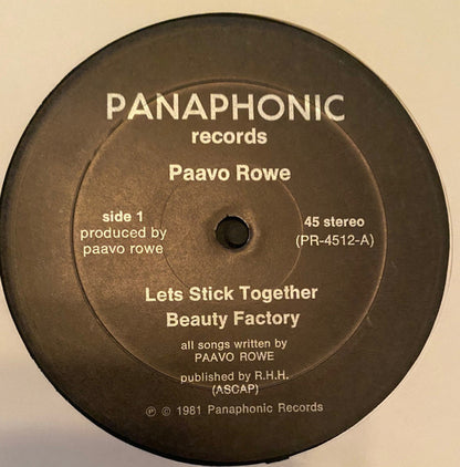 Paavo Rowe : First Edition (12", EP)
