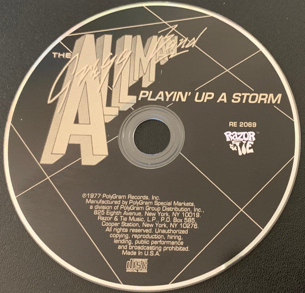 The Gregg Allman Band : Playin' Up A Storm (CD, Album, RM)