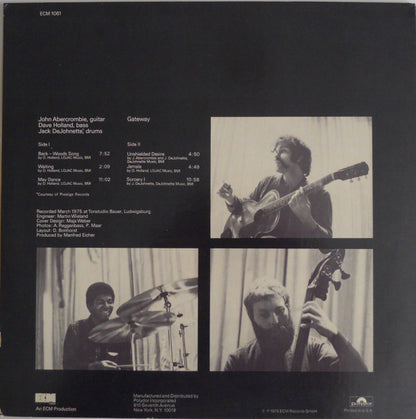 John Abercrombie / Dave Holland / Jack DeJohnette : Gateway (LP, Album)