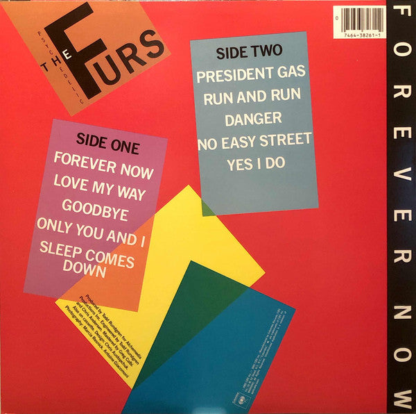 The Psychedelic Furs : Forever Now (LP, Album, Car)