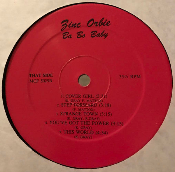 Zinc Orbie : Ba Bo Baby (LP, Album)