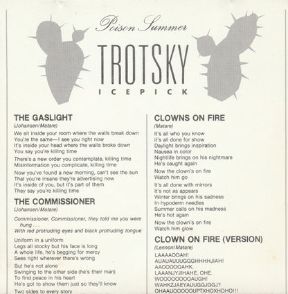 Trotsky Icepick : Poison Summer (CD, Album)