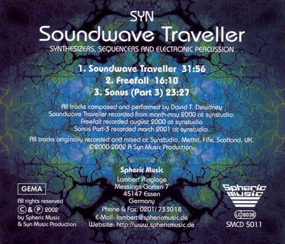 Syn (3) : Soundwave Traveller (CD, Album)