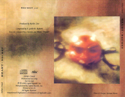 Heart : Secret (CD, Single, Promo)