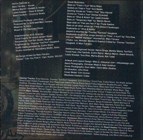 Faith Circus : Faith Circus (CD, Album)