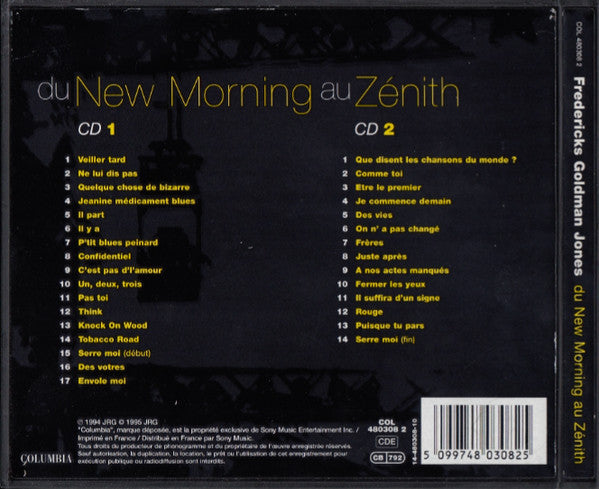 Fredericks Goldman Jones : Du New Morning Au Zénith (2xCD, Album)
