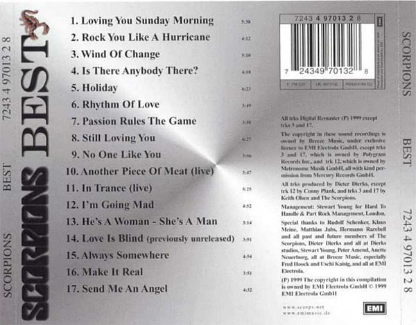 Scorpions : Best (CD, Comp, RM)