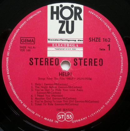 The Beatles : Help! (LP, Album, "Li)