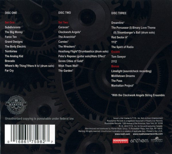Rush : Clockwork Angels Tour (3xCD, Album)