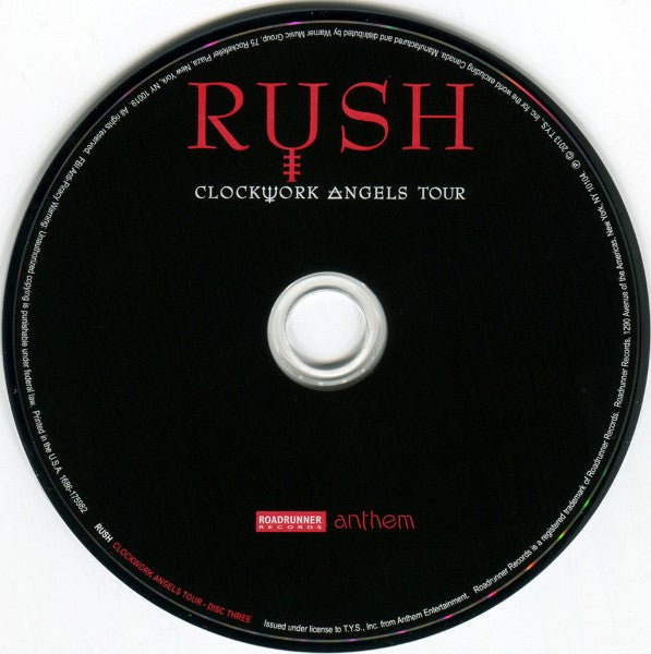 Rush : Clockwork Angels Tour (3xCD, Album)