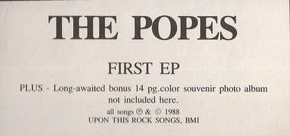The Popes (3) : Hi, We're The Popes (12", EP)