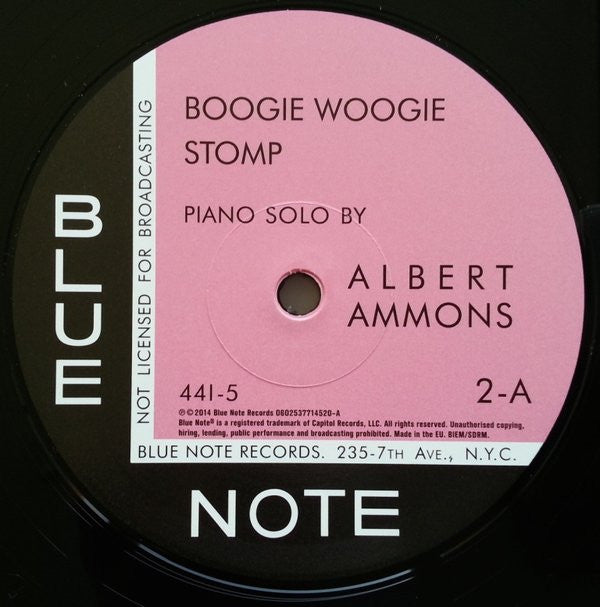 Albert Ammons : Boogie Woogie Stomp / Boogie Woogie Blues (12", RSD, Ltd, RE, 180)