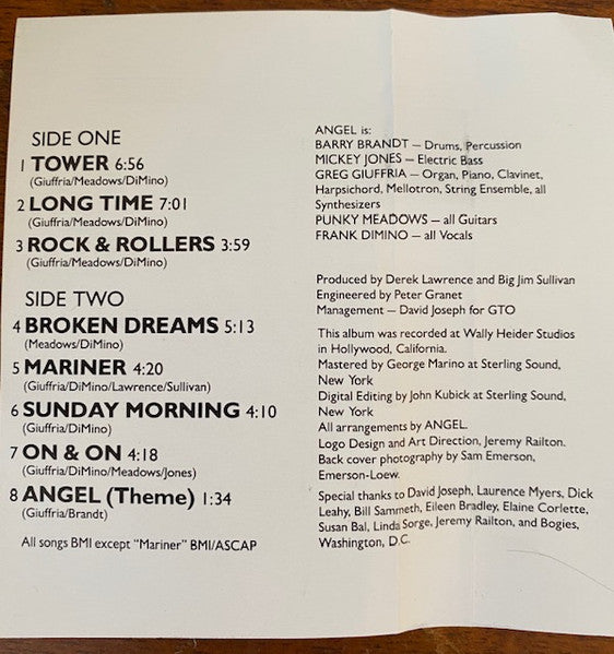 Angel (24) : Angel (Cass, Album, RE)