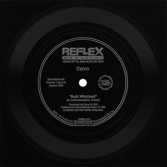 Devo / Colin Newman : Bush Whacked / Si Tu Attends (Flexi, 6", Shape)