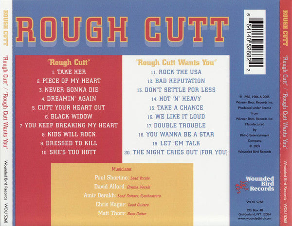 Rough Cutt : Rough Cutt / Rough Cutt Wants You (CD, Comp)
