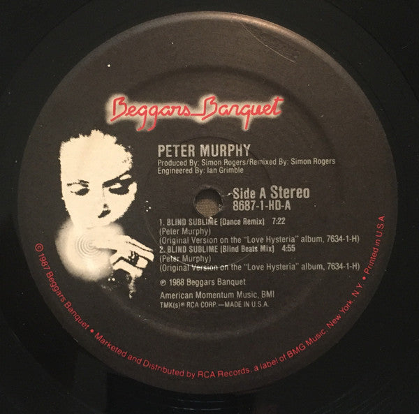 Peter Murphy : Blind Sublime (12", EP, Hau)