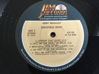 Jimmy Swaggart : The Jimmy Swaggart Christmas Spirit (LP, Album)