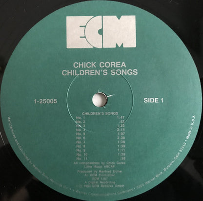 Chick Corea : Children's Songs (LP, Album, Wak)