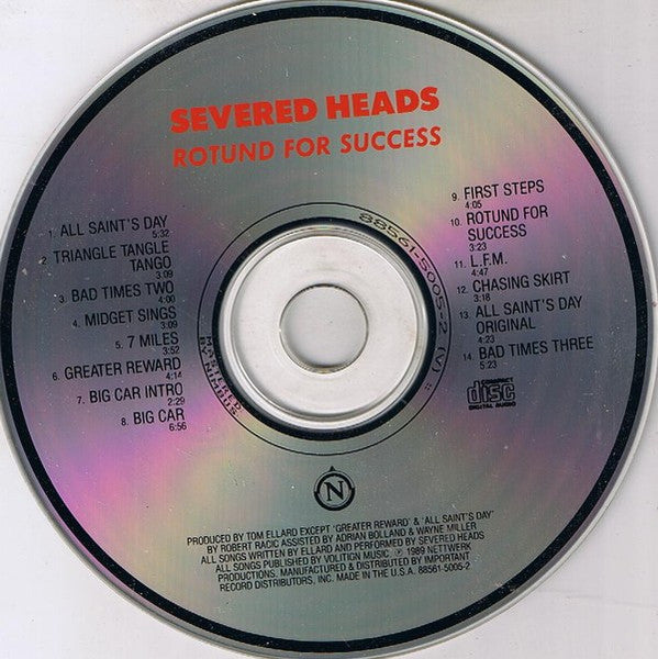 Severed Heads : Rotund For Success (CD, Album)