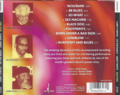 Larry Coryell · Victor Bailey · Lenny White : Electric (CD, Album)