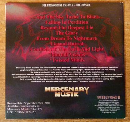 Headhunter D.C. : ...And The Sky Turns To Black... (The Dark Age Has Come) (CD, Album, Promo)