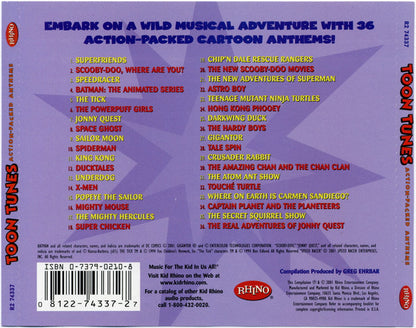 Various : Toon Tunes Action Packed Anthems (CD, Comp)