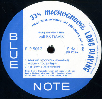 Miles Davis : Young Man With A Horn (10", Album, Mono, RE)