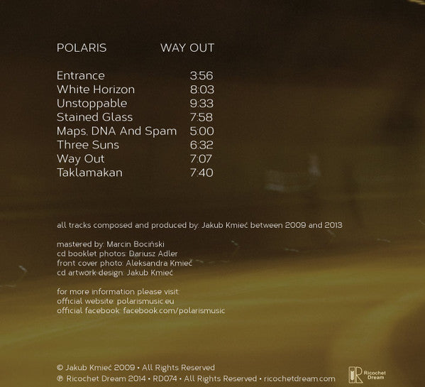 Polaris (12) : Way Out (CD, Album, Ltd)