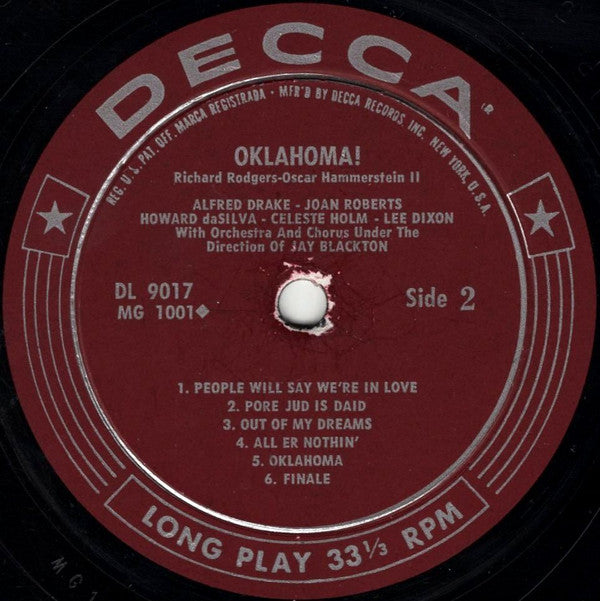 Rodgers & Hammerstein : Oklahoma! (LP, Album, RE, Pin)