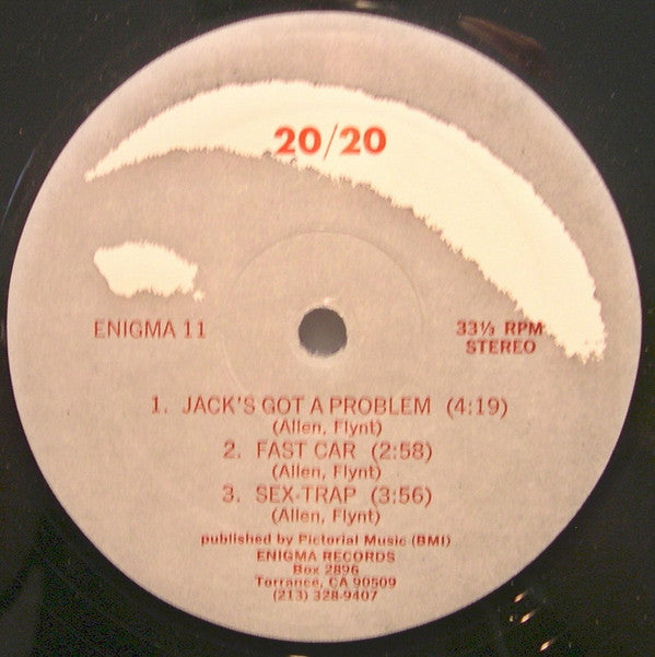20/20 : Jack's Got A Problem (12", S/Sided, EP, Promo)