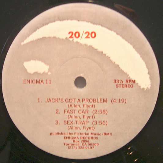 20/20 : Jack's Got A Problem (12", S/Sided, EP, Promo)