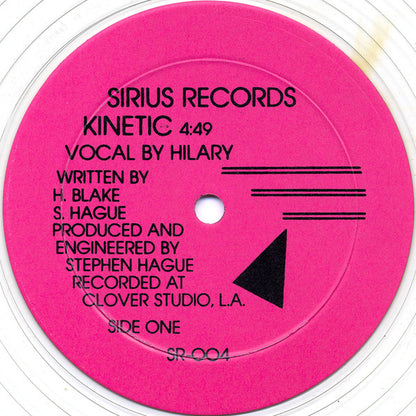 Hilary (3) : Kinetic (12", Single, Ltd, Cle)