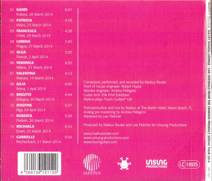 Markus Reuter : Sultry Kissing Lounge (CD, Album, Ltd, Num)