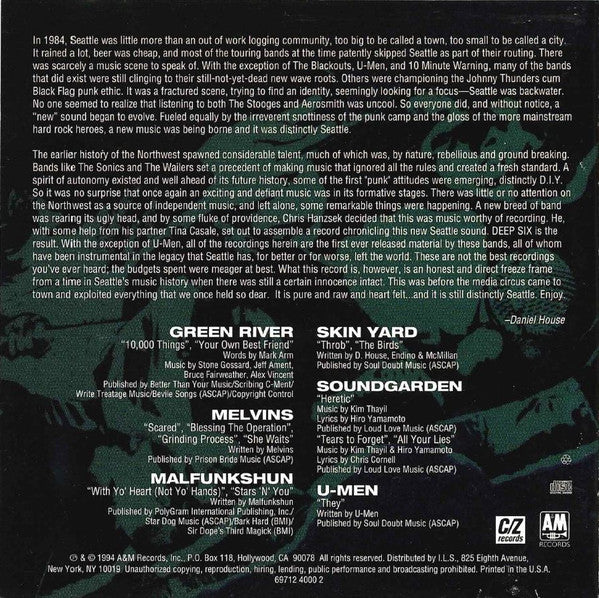 Various : Deep Six (CD, Comp, RE)